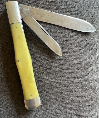 Old Vintage Antique Schatt & Morgan Coke Bottle knife waterfall & red shield - Image 2