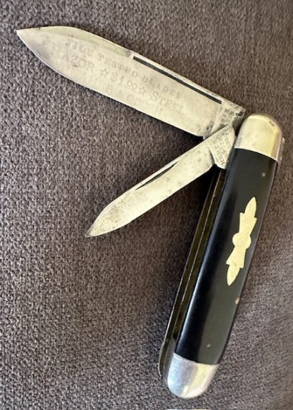 Old Vintage Antique Maher & Grosh Jack Knife Etched