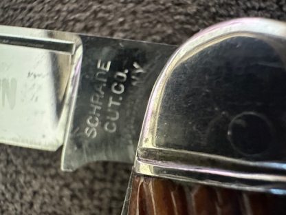 Old Vintage Antique Schrade Cut Co Walden Scout Utility Corkscrew Knife Etched Sportsman's Companion - Image 6