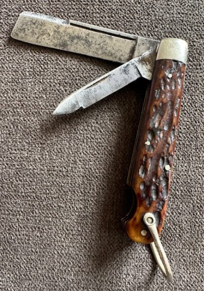 Old Vintage Antique Union Cut Co U S Navy WW I Seaman's Easy open Jack Knife