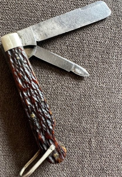 Old Vintage Antique Camillus Cut Co U S Navy WW I Seaman's Easy open Jack Knife - Image 2