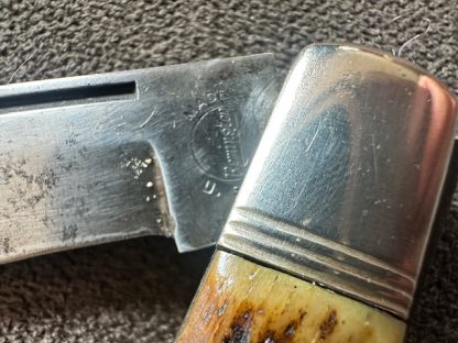 Old Vintage Antique Remington 1253 Banana Lock Back Bullet Knife - Image 7