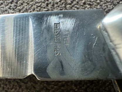 Old Vintage Antique Italian Manual stiletto Lock Back Knife 8 3/4" - Image 6