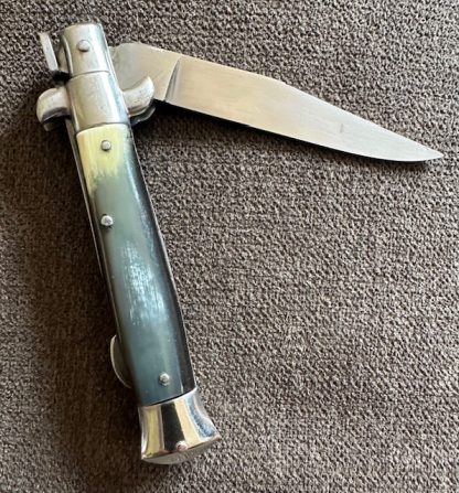 Old Vintage Antique Italian Manual stiletto Lock Back Knife 6 1/4" - Image 6