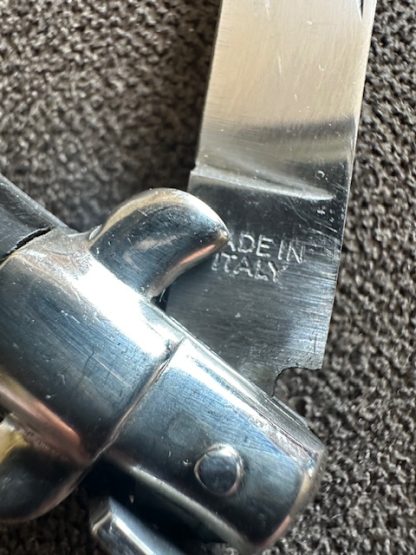 Old Vintage Antique Italian Manual stiletto Lock Back Knife 6 1/4" - Image 5