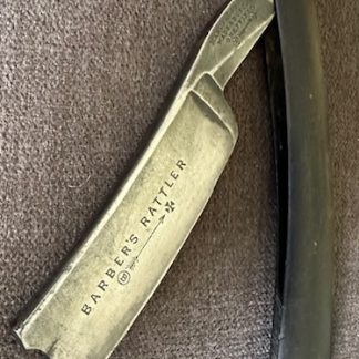 Antique Wade & Butcher Barber's Rattler Straight Razor 7/8" +