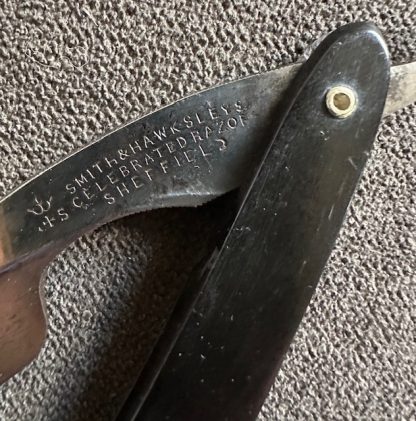 Antique Smith & Hawksleys Sheffield Straight Razor 7/8" - Image 6