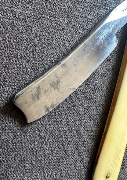 Antique Packwood Stub Tail Straight Razor 3/4" - Image 6