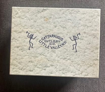 Old Cattaraugus Cutlery Co Stick Figure Empty Pocket Knife Box