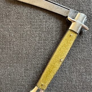 Old Antique Vintage Valley Forge Bowtie fishtail knife Goldstone