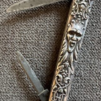 Old Antique Vintage Press button Knife Co Double Sterling Knife 2 7/8"