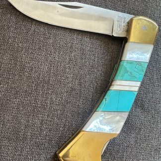 Vintage Camillus New York USA Lock Back Knife Customized Santa Fe Knife Works