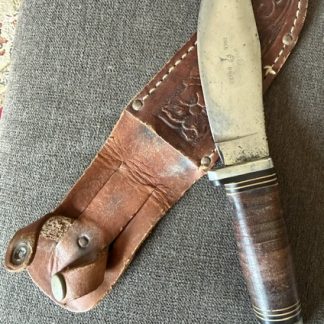 Old Vintage Boker USA Fixed Blade Knife with Etch