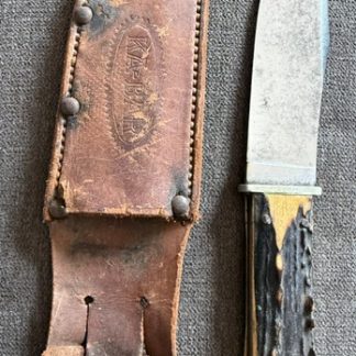 Old Vintage Antique KA-BAR Union Cut Co Fixed blade Stag knife