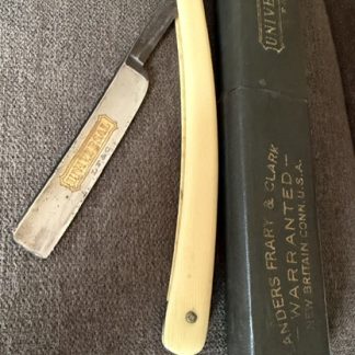Antique Vintage L F & C New Britain Conn Straight Razor in Box 1/2"