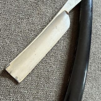 Antique Vintage Thistle Cutlery Fremont Ohio Straight Razor in Box 5/8"